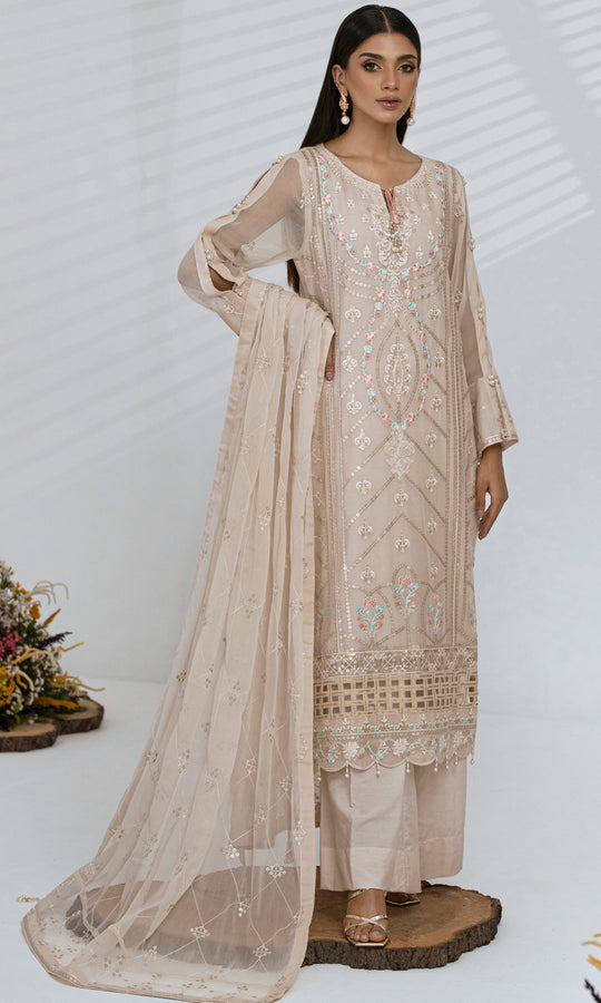 Shamooz Ready to Wear  Chiffon 3 Piece Dress SHM22DW SEM-0326 Mist Green main image 1